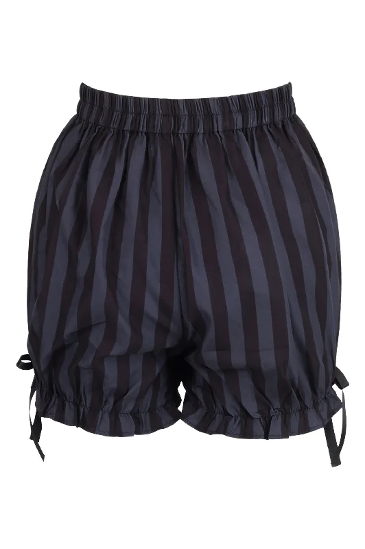 prom women bustiers and corsets dressesDark Gray/Black Striped Bloomers