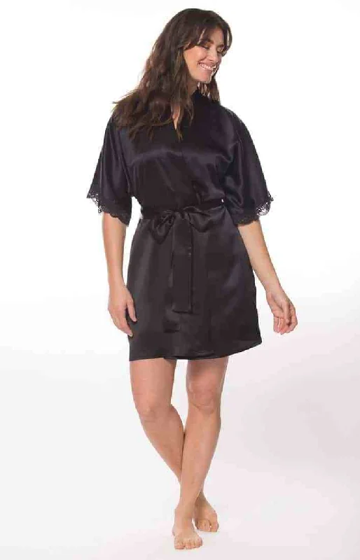 women robes with a patchwork design for uniquenessChristine Boudoir Short Robe - B1JR4000 women robes with a patchwork design for uniquenessChristine Boudoir Short Robe - B1JR4000