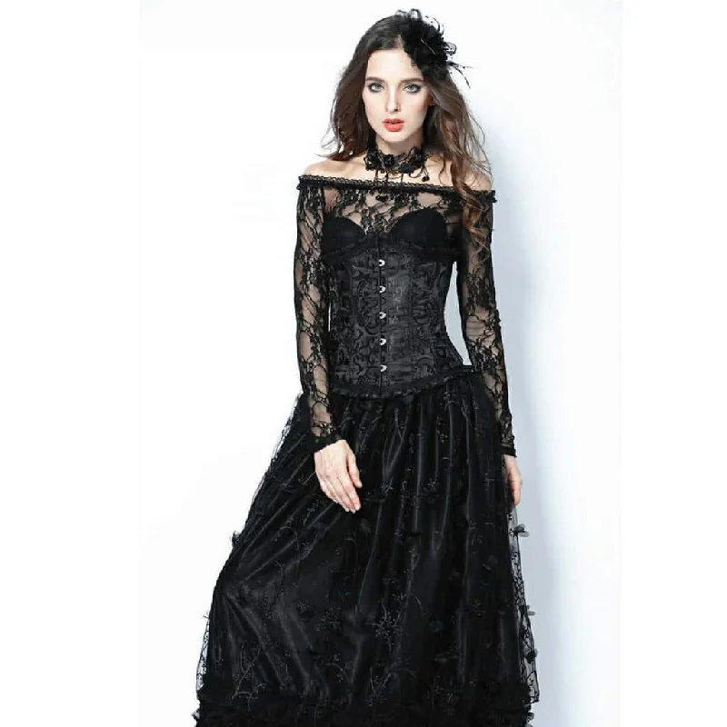 handcrafted women bustiers and corsetsWomen's Brocade Goth Corset