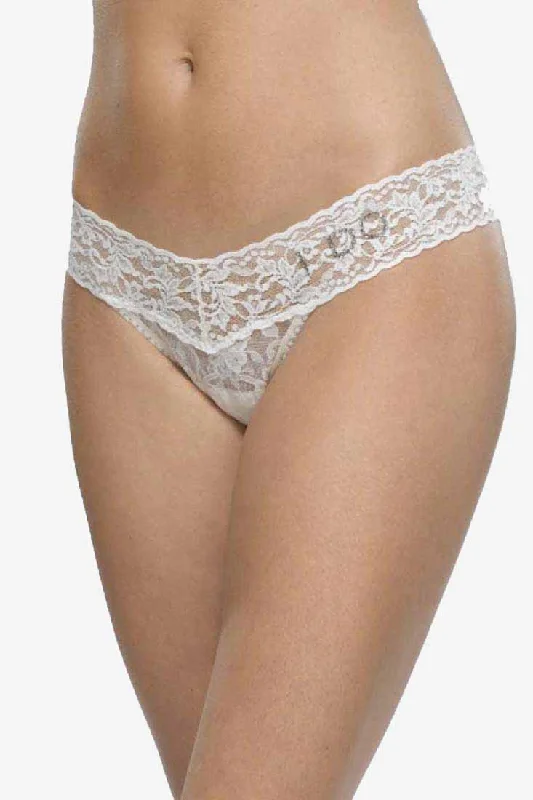 convertible women thongs that can be worn as a g - string"I Do" Low Rise Thong