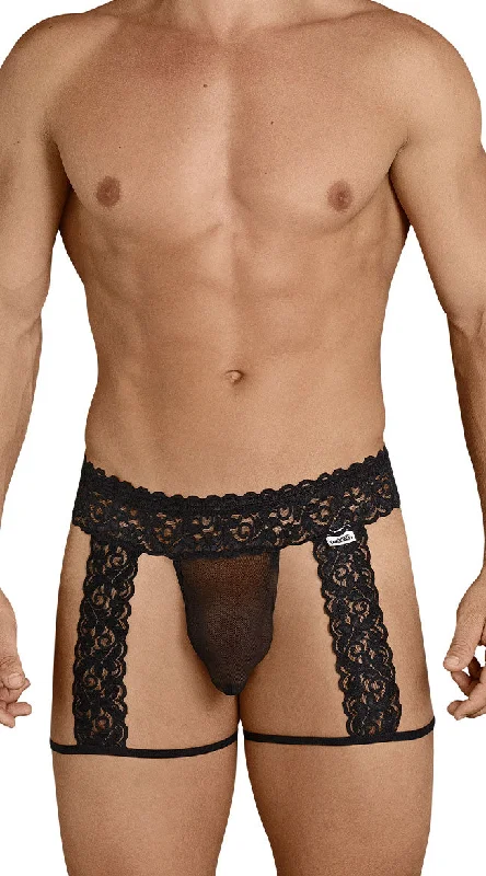 moisture - wicking women thongs for gym workoutsMen's Lace Affair Garter Thong