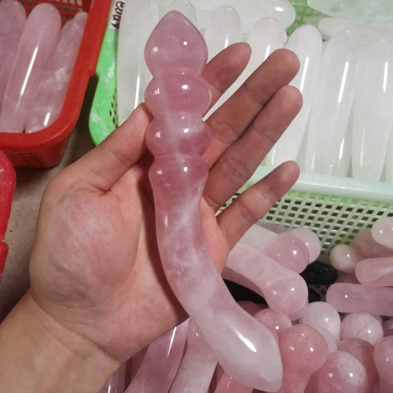 Comfortable Cotton Lingerie for Women Natural Rose Powder Crystal Polished Massage Stick Sex Stick Sex Toys Comfortable Cotton Lingerie for Women Natural Rose Powder Crystal Polished Massage Stick Sex Stick Sex Toys