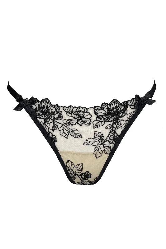 convertible women thongs that can be worn as a g - stringBarbara nude black lace thongs convertible women thongs that can be worn as a g - stringBarbara nude black lace thongs