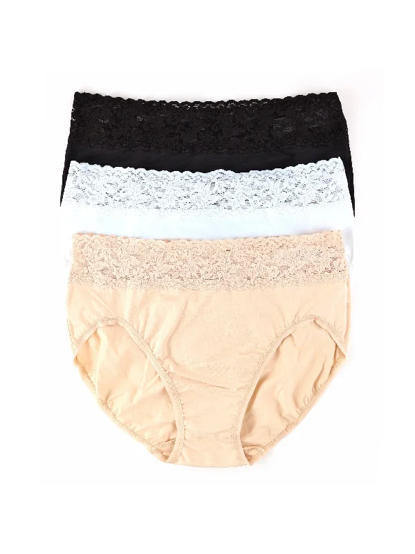 wireless women briefs for a comfortable and wire - free experience3 Pack Supima® Cotton French Brief