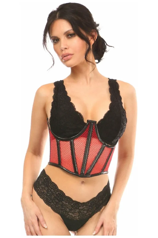 evening wear women bustiers and corsetsLavish Red Fishnet Underwire Open Cup Waist Cincher evening wear women bustiers and corsetsLavish Red Fishnet Underwire Open Cup Waist Cincher