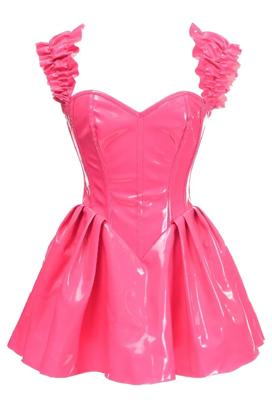women sexy dresses with corset - inspired backsTop Drawer Steel Boned Hot Pink Patent PVC Vinyl Corset Dress women sexy dresses with corset - inspired backsTop Drawer Steel Boned Hot Pink Patent PVC Vinyl Corset Dress