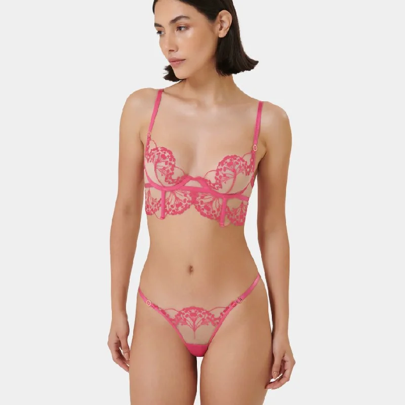 plus - size women briefs with wide elastic bands for comfortBluebella Marisa Brief 42384 in Fuchsia Pink plus - size women briefs with wide elastic bands for comfortBluebella Marisa Brief 42384 in Fuchsia Pink