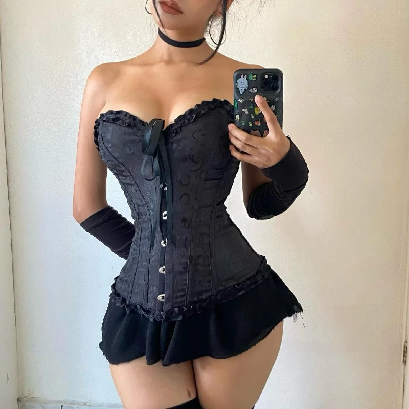 beaded women bustiers and corsetsWomen's Burlesque Brocade Wedding Bridal Dance Bustier Corset beaded women bustiers and corsetsWomen's Burlesque Brocade Wedding Bridal Dance Bustier Corset