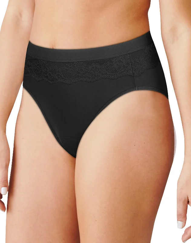 Sexy Lingerie for Women with Stockings Bali Womens Beautifully Confident Light Leak and Period Protection Hi Cut