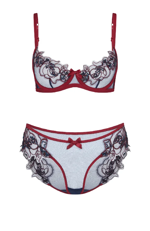 seamless thong - style women briefs for ultimate discretionLindie Bra and Brief Set