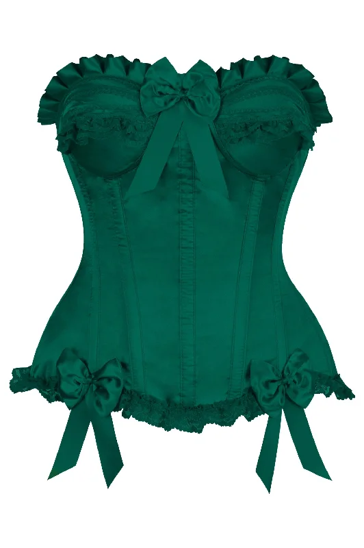 cosplay women bustiers and corsets costumesTop Drawer Dark Green Satin Steel Boned Burlesque Corset cosplay women bustiers and corsets costumesTop Drawer Dark Green Satin Steel Boned Burlesque Corset