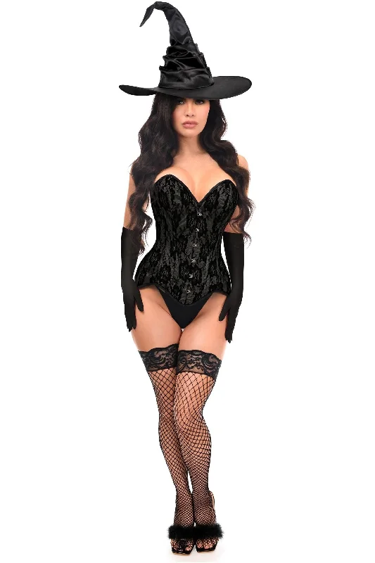 strapless women bustiers and corsets styleTop Drawer 3 PC Premium Black Witch Corset Costume strapless women bustiers and corsets styleTop Drawer 3 PC Premium Black Witch Corset Costume