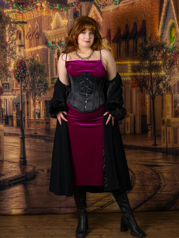 satin fabric women bustiers and corsetsSatin Romantic Curve Longline Underbust Corset : CS-345 satin fabric women bustiers and corsetsSatin Romantic Curve Longline Underbust Corset : CS-345