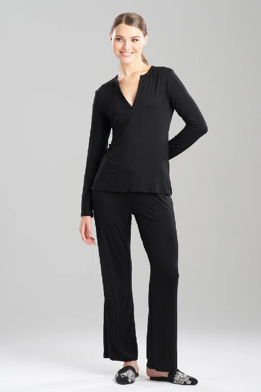 women's pajama sets with animal prints for a trendy lookFeathers Essentials Lenzing™ Ecovero™ Viscose PJ