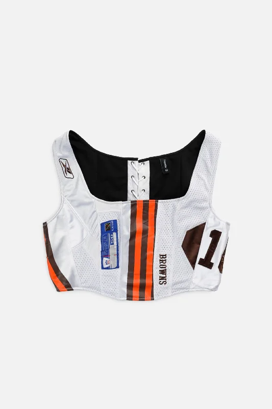 low - cut women bustiers and corsetsRework Cleveland Browns NFL Corset - XL