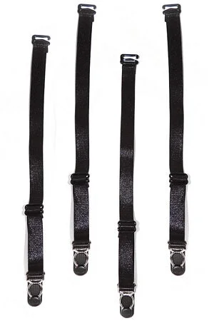 plus size women lingerie nightgowns for comfortBlack Essential Garter Straps