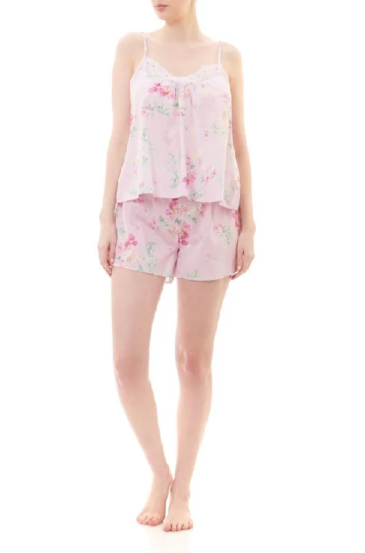 bralette with underwire for added supportBridie Shortie Cotton Cami Set (Pink Floral) bralette with underwire for added supportBridie Shortie Cotton Cami Set (Pink Floral)