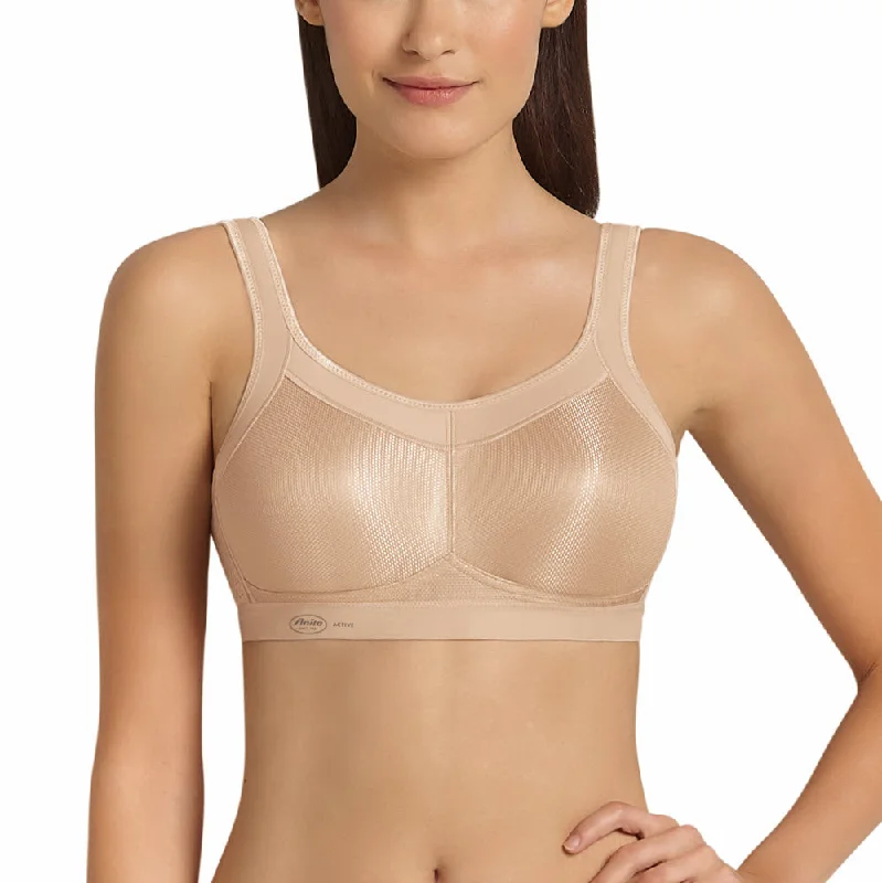 Bra with a seamless back for a smooth look under clothes Anita Momentum Desert Wireless Sports Bra 5529 Bra with a seamless back for a smooth look under clothes Anita Momentum Desert Wireless Sports Bra 5529