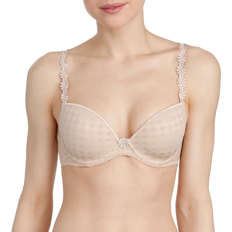 Bra with a plus - size wireless option for comfort​ Avero Plunge Bra | Caffe Latte