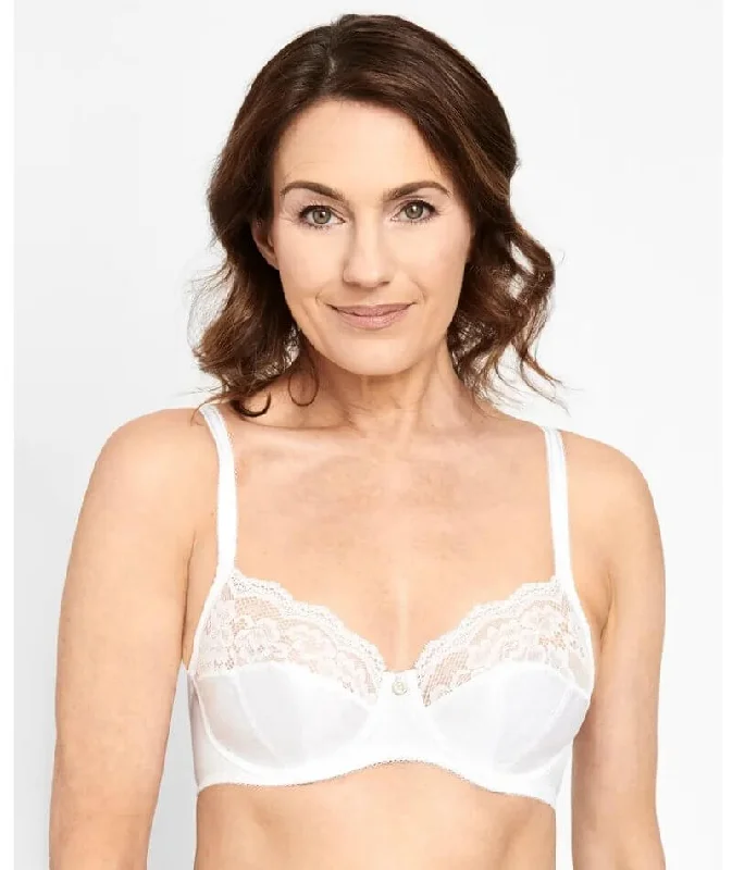 lace bras for a romantic lookBerlei Classic Lace Classic Non-Contour Bra - White