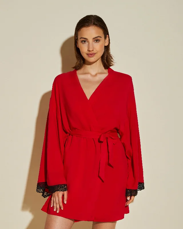 Bra with a plus - size convertible strap for versatility​ Kimono Robe
