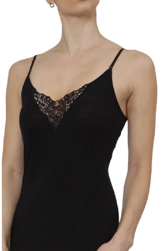 convertible sports bras for versatile usePure Merino Wool Camisole Lace Insert (Black) convertible sports bras for versatile usePure Merino Wool Camisole Lace Insert (Black)