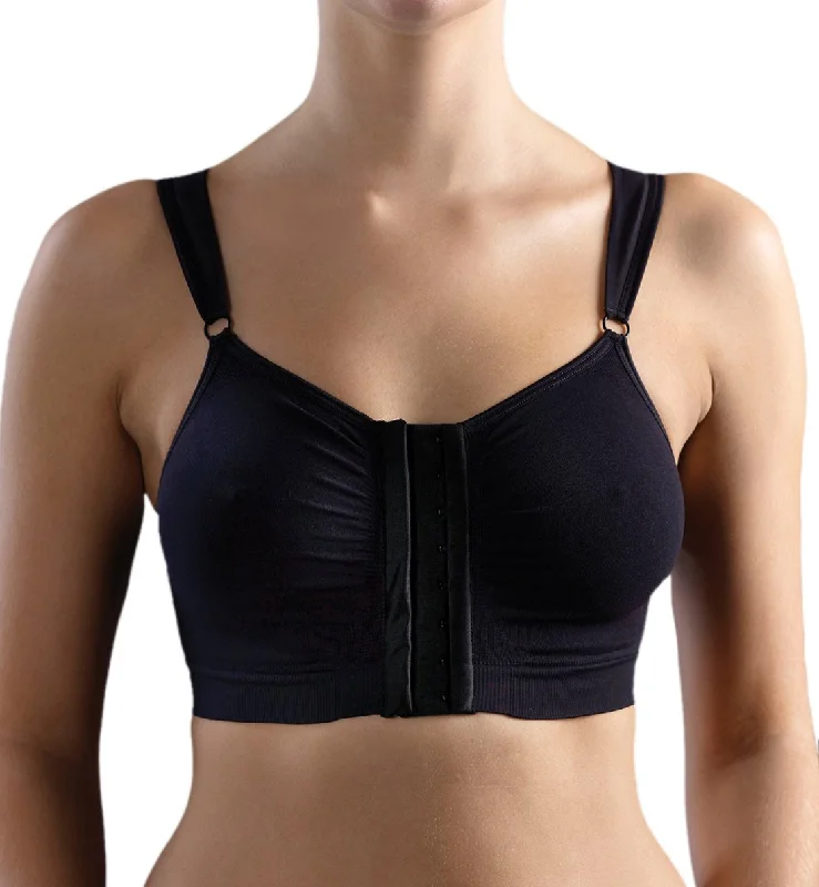 Bra with a breathable lining for a cool feel Carefix Bella Front Closure Comfort/Sleep Bra (321250) - Black Bra with a breathable lining for a cool feel Carefix Bella Front Closure Comfort/Sleep Bra (321250) - Black