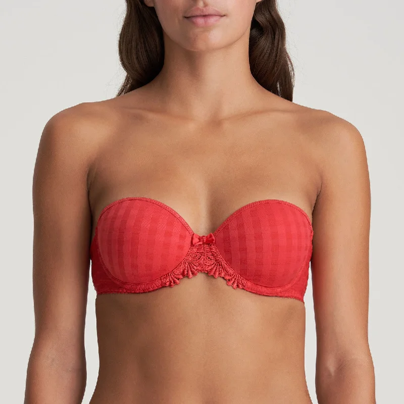 Bra with a single - strap design for a unique and modern style Avero Strapless Bra | Scarlet Bra with a single - strap design for a unique and modern style Avero Strapless Bra | Scarlet