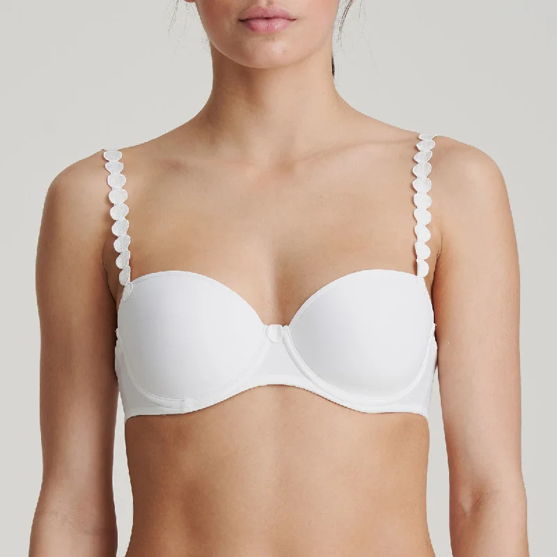 T - shirt bras with a seamless and smooth finish for wearing under T - shirts Tom Balcony Bra | White T - shirt bras with a seamless and smooth finish for wearing under T - shirts Tom Balcony Bra | White