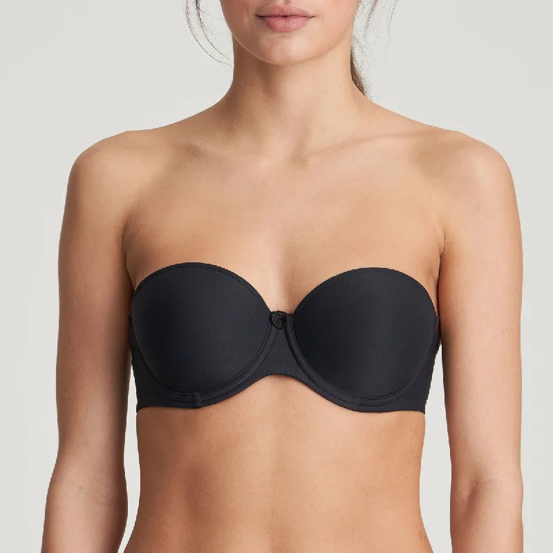 Bra with a bandeau style for a strapless and sleek look​ Tom Strapless Bra | Charcoal