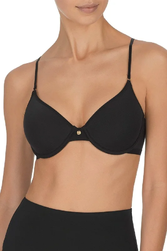 Bra with a plus - size convertible strap for versatility Understated Contour Bra | Black Bra with a plus - size convertible strap for versatility Understated Contour Bra | Black