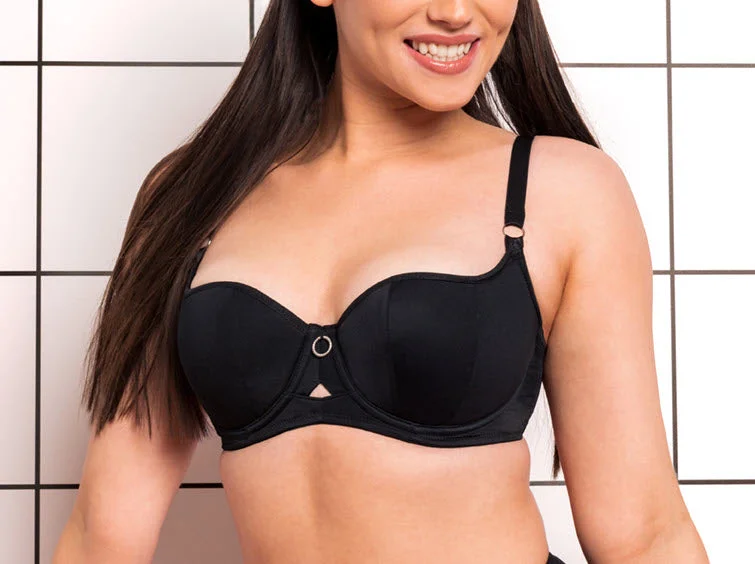 Bralettes for a trendy and comfortable alternative Curvy Kate Boost Me Up Black Balconnette Bra 027106 Bralettes for a trendy and comfortable alternative Curvy Kate Boost Me Up Black Balconnette Bra 027106