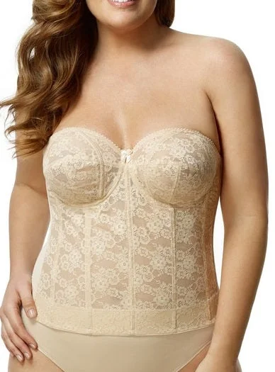 Balconette bras with a stylish and flattering design Elila Lace Nude Unlined Bustier 6621 Balconette bras with a stylish and flattering design Elila Lace Nude Unlined Bustier 6621