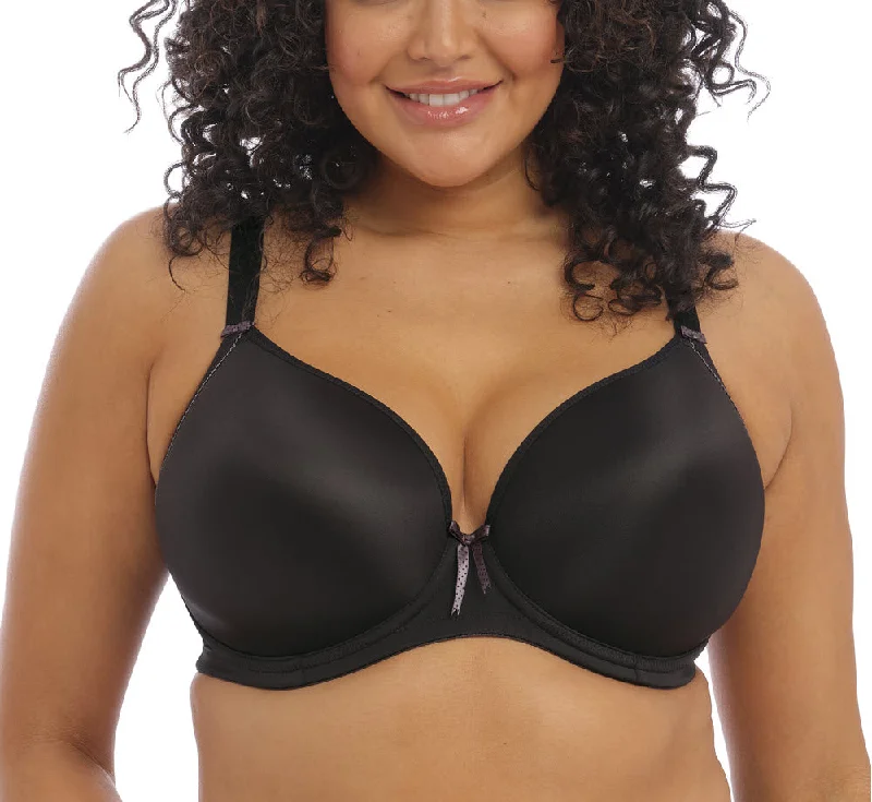 Lace bras for a feminine and elegant touch​ Elomi Bijou Black T Shirt Bra 8722