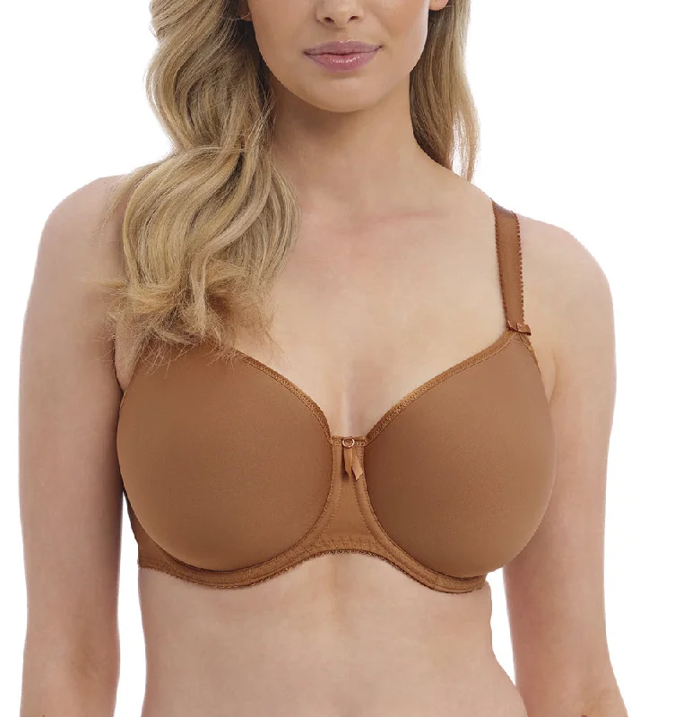 Bra with a matte finish for a more subdued appearance Fantasie Rebecca Essential Cinnamon T Shirt Bra 101310 Bra with a matte finish for a more subdued appearance Fantasie Rebecca Essential Cinnamon T Shirt Bra 101310