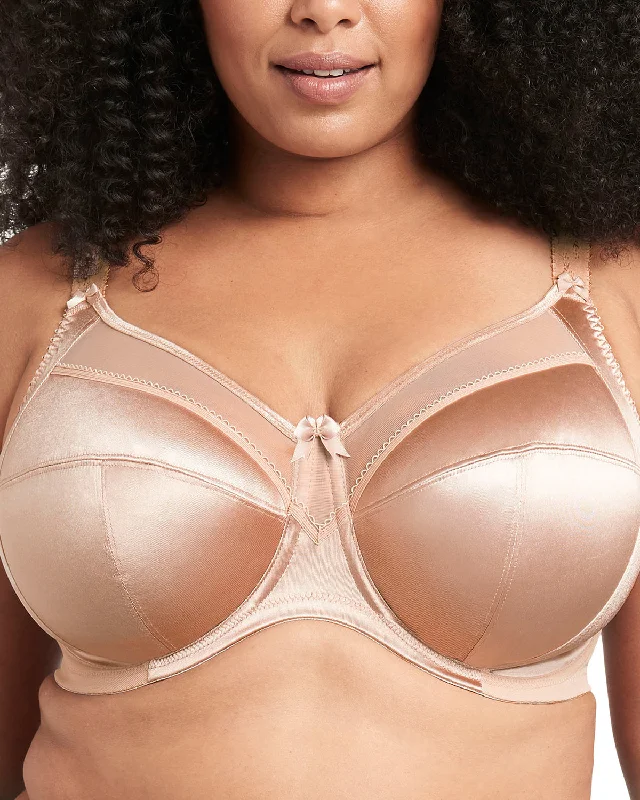 Bra with a satin - lined cup for a smooth and comfortable fit Goddess Keira Underwire Banded Bra (More colors available) - GD6090 - Fawn Bra with a satin - lined cup for a smooth and comfortable fit Goddess Keira Underwire Banded Bra (More colors available) - GD6090 - Fawn