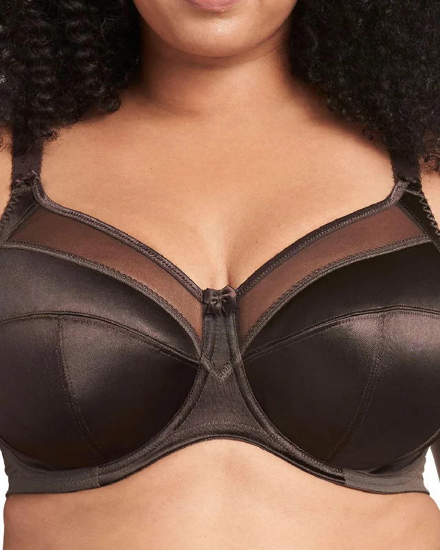 Bra with a seamless memory foam cup for a smooth silhouette Goddess Keira Underwire Banded Bra (More colors available) - GD6090 - Chocolate Bra with a seamless memory foam cup for a smooth silhouette Goddess Keira Underwire Banded Bra (More colors available) - GD6090 - Chocolate