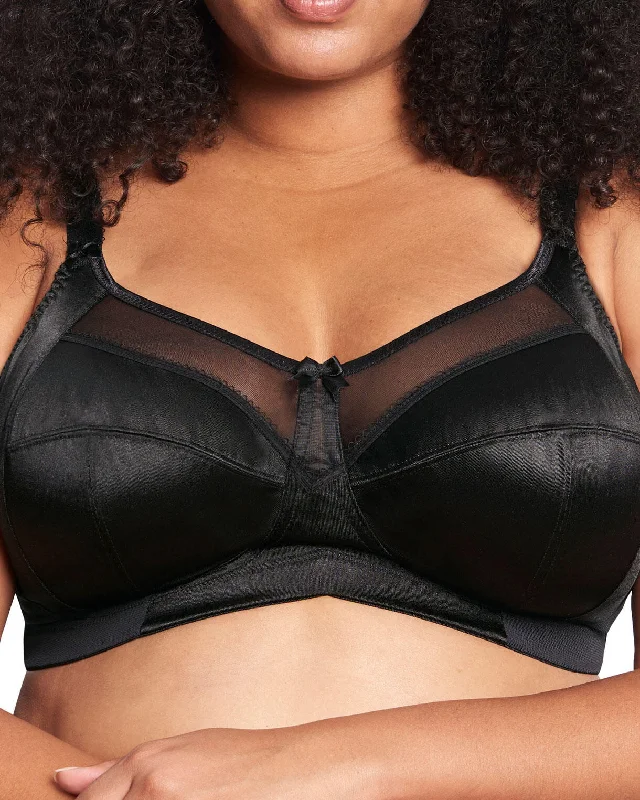 Plus - size bras designed for larger cup sizes and fuller figures Goddess Keira Wire Free Bra - 6093 - Black Plus - size bras designed for larger cup sizes and fuller figures Goddess Keira Wire Free Bra - 6093 - Black