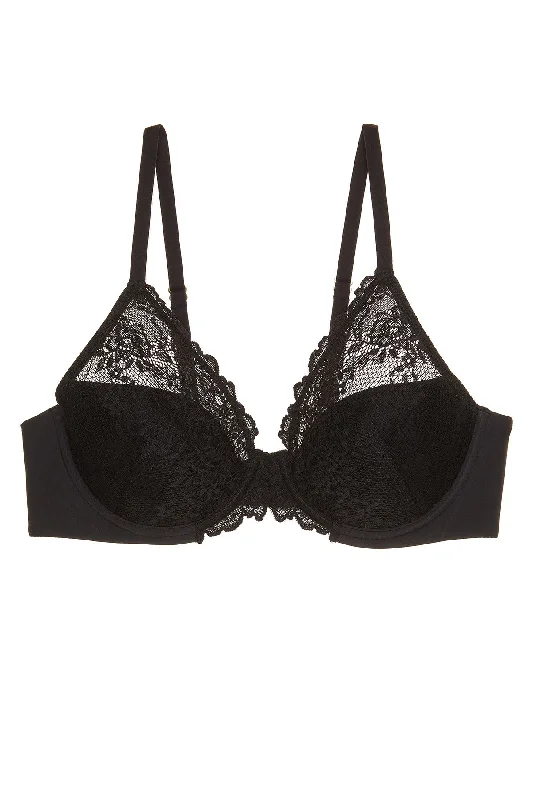 Bra with a built - in underwire for enhanced support Heavenly Convertible Comfort Lace Contour Underwire Bra Bra with a built - in underwire for enhanced support Heavenly Convertible Comfort Lace Contour Underwire Bra