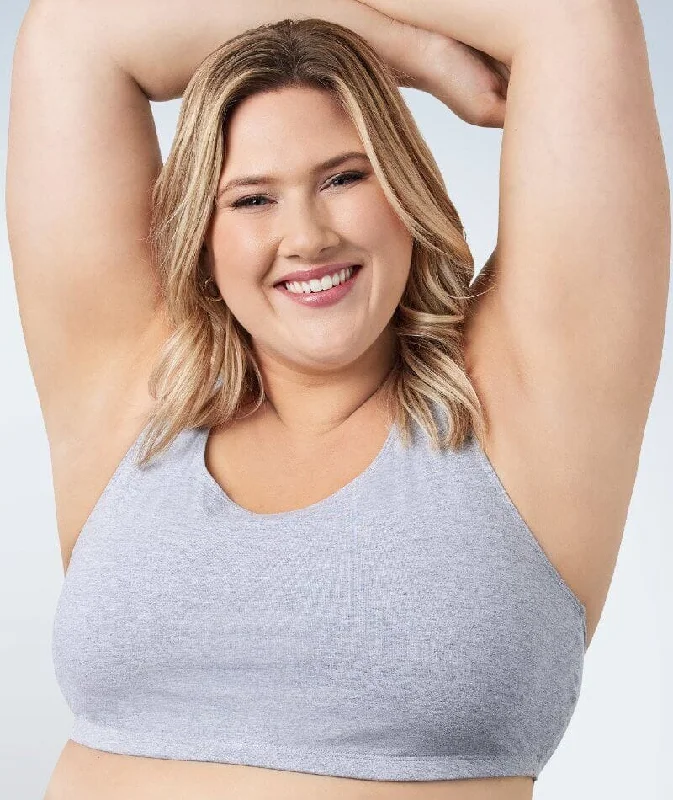 moisture wicking sports bras for sweaty workoutsLeading Lady Wire-free Crop Top - Grey moisture wicking sports bras for sweaty workoutsLeading Lady Wire-free Crop Top - Grey