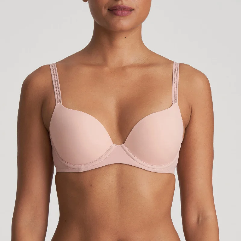 Bra with a push - up memory foam cup for enhanced cleavage Louie Spacer Bra | Powder Rose Bra with a push - up memory foam cup for enhanced cleavage Louie Spacer Bra | Powder Rose