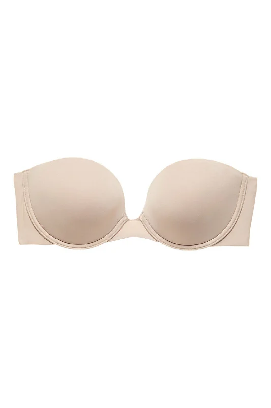 Bra with a mesh panel for added breathability​ Minimal Strapless Bra