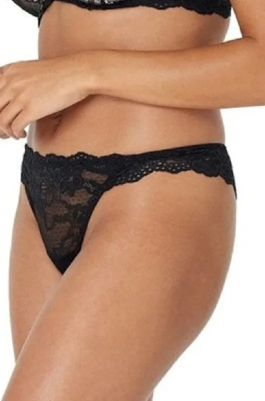 moisture wicking sleep bras for hot sleepersMyFit Thong (Black)
