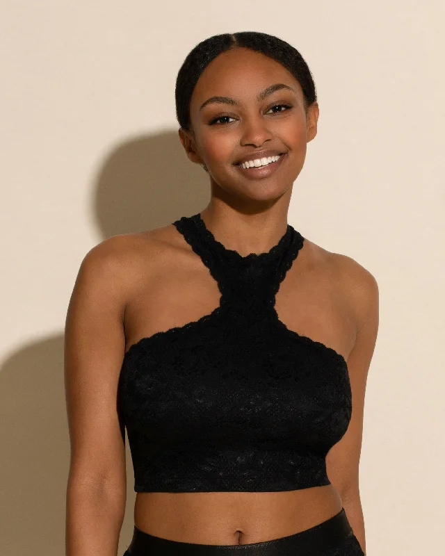 plunge bras for low cut topsHalter Cropped Cami