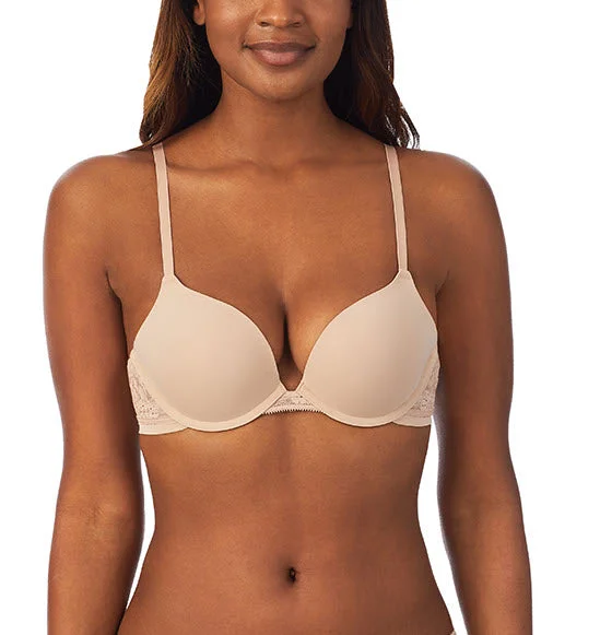 Bra with a satin - lined cup for a smooth and comfortable fit On Gossamer Sleek Micro Champagne Push Up Bra G9200 Bra with a satin - lined cup for a smooth and comfortable fit On Gossamer Sleek Micro Champagne Push Up Bra G9200