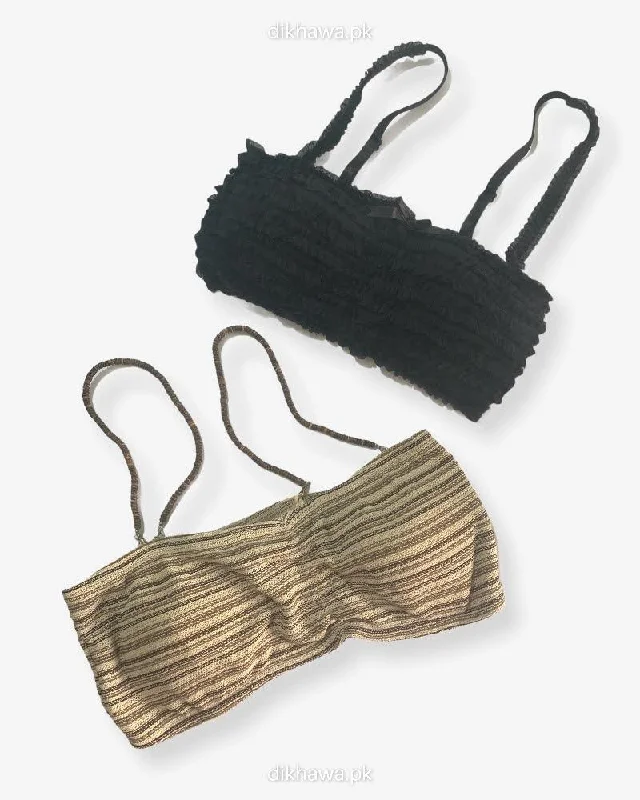 balconette push up bras for a lifted lookPack off 2 - Women Tube Lightly Non Padded Bra - Strapless Sports Bra - Soft & Non Padded Bra