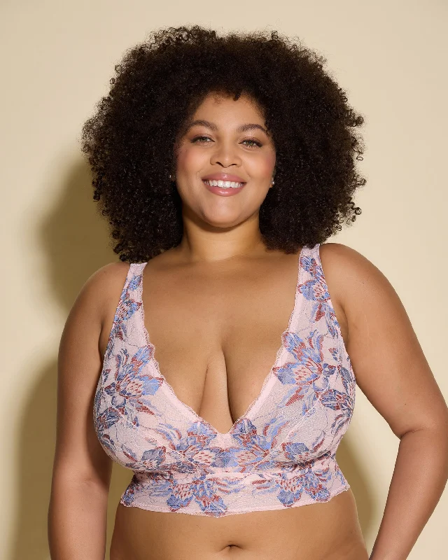 Bra with a contour memory foam cup for a natural look Ultra Curvy Longline Bralette Bra with a contour memory foam cup for a natural look Ultra Curvy Longline Bralette