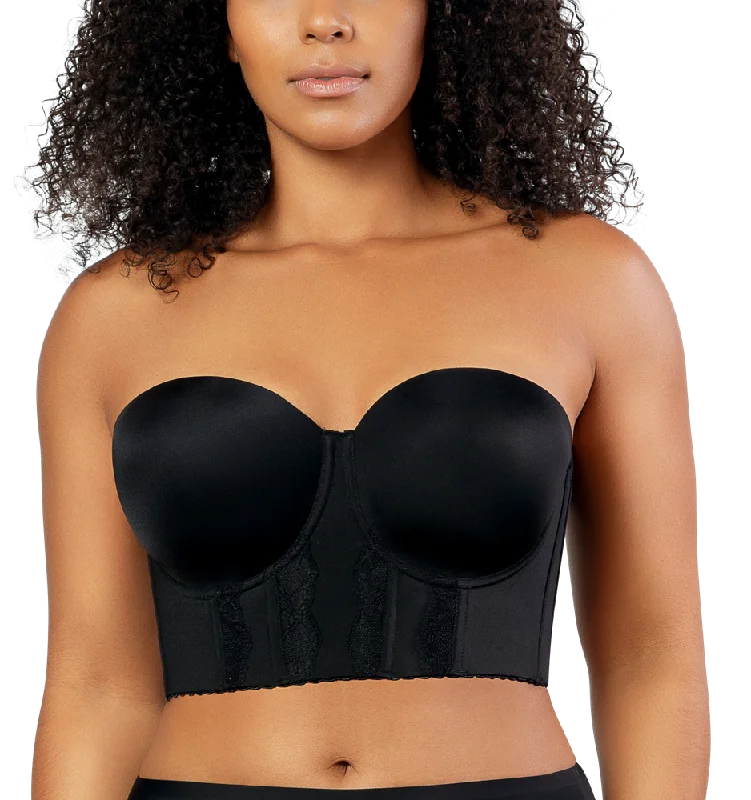 Bra with a floral - print for a feminine and stylish look Parfait Elissa Black Contour Longline Bustier Bra P50116 Bra with a floral - print for a feminine and stylish look Parfait Elissa Black Contour Longline Bustier Bra P50116