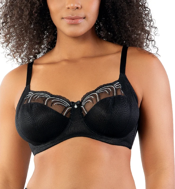 Underwire bras for enhanced support and shaping Parfait Pearl Unlined Side Support Underwire Bra (P60923) - Black Underwire bras for enhanced support and shaping Parfait Pearl Unlined Side Support Underwire Bra (P60923) - Black