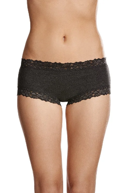 full cup padded bras for enhanced shapeParisienne Lace Boyleg Brief (Charcoal, Ink Blue or Midnight Dream)